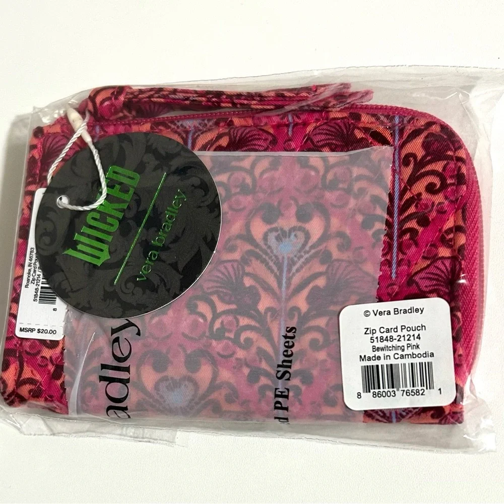 Vera‎ Bradley Wicked Zip Card Pouch - Picture 2 of 4